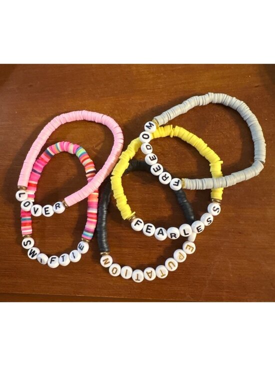 Handmade Other - Taylor Swift Eras Tour Friendship Bracelets Set Of 5 Beaded Accessories Concerts
